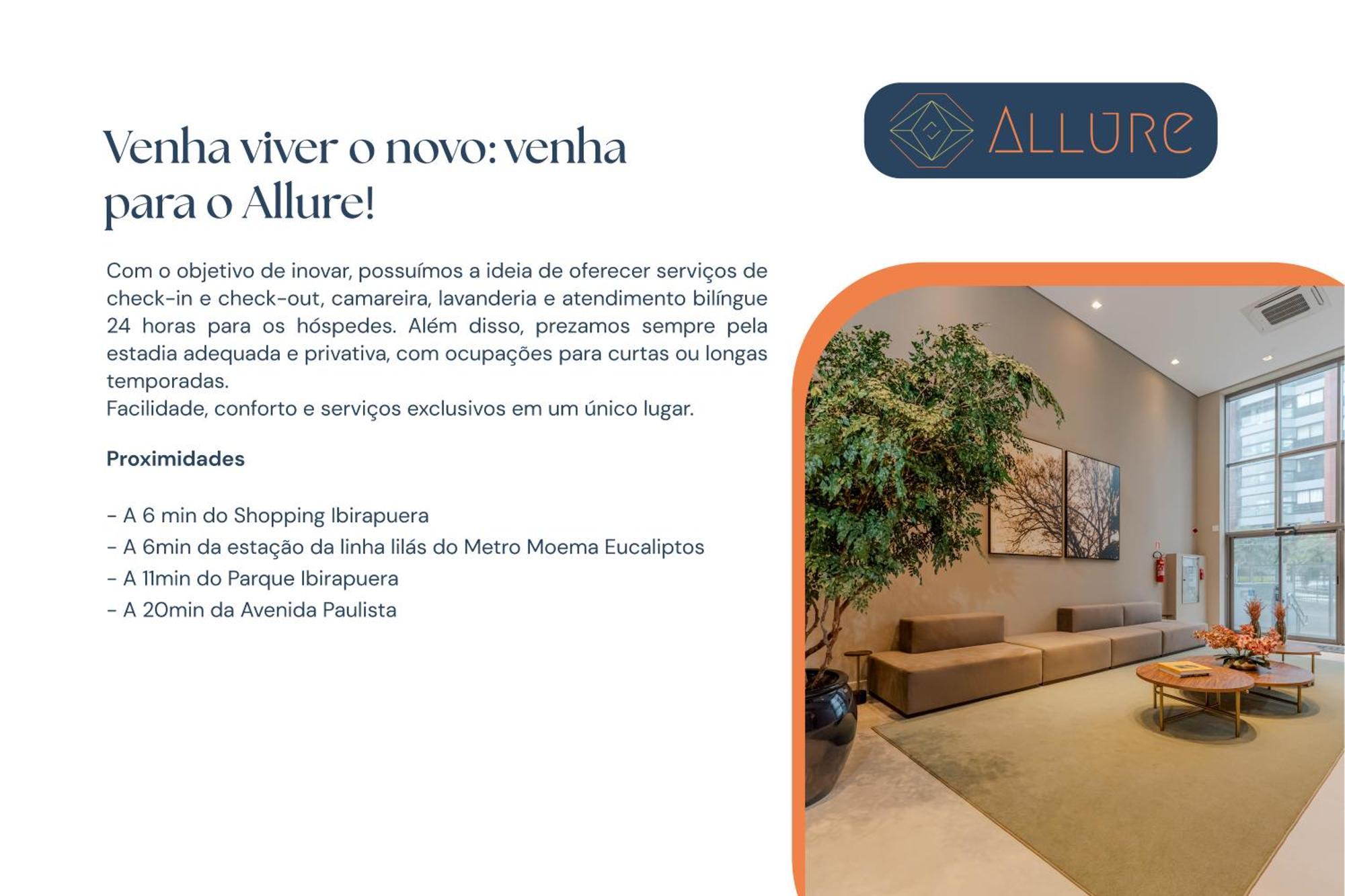 סאו פאולו Apartamentos Studio Allure Moema - Com Cafe Da Manha Opcional, Recepcao E Valet 24 Horas מראה חיצוני תמונה