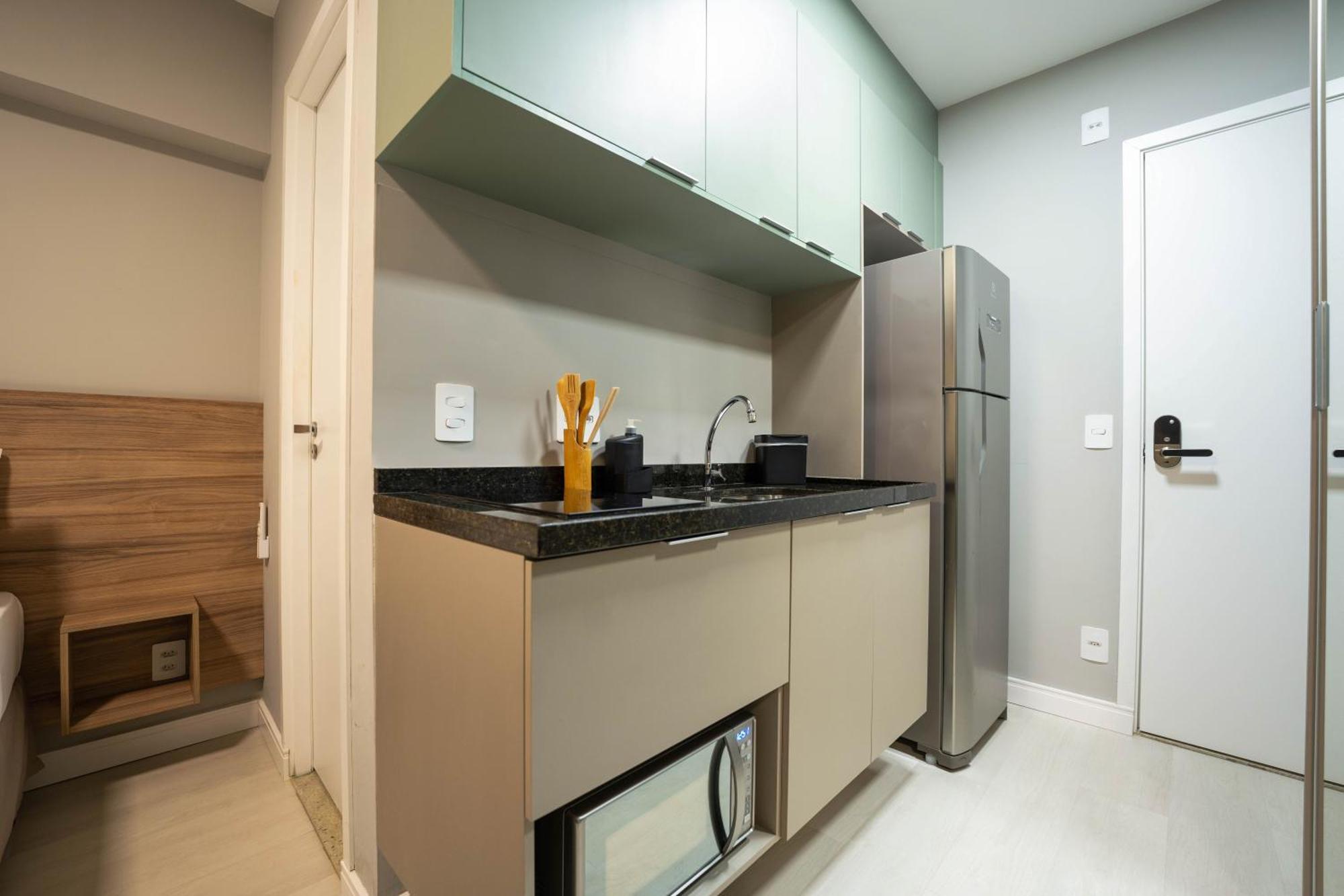סאו פאולו Apartamentos Studio Allure Moema - Com Cafe Da Manha Opcional, Recepcao E Valet 24 Horas חדר תמונה
