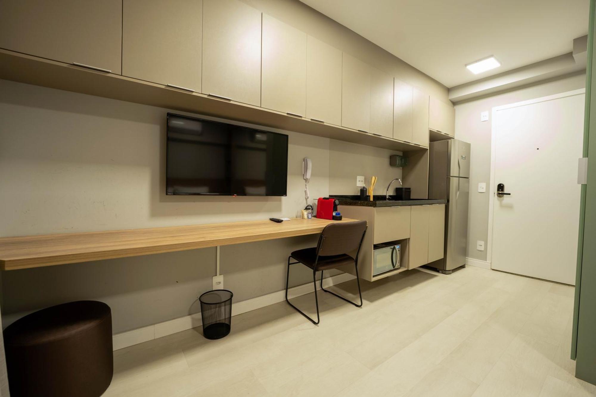 סאו פאולו Apartamentos Studio Allure Moema - Com Cafe Da Manha Opcional, Recepcao E Valet 24 Horas חדר תמונה