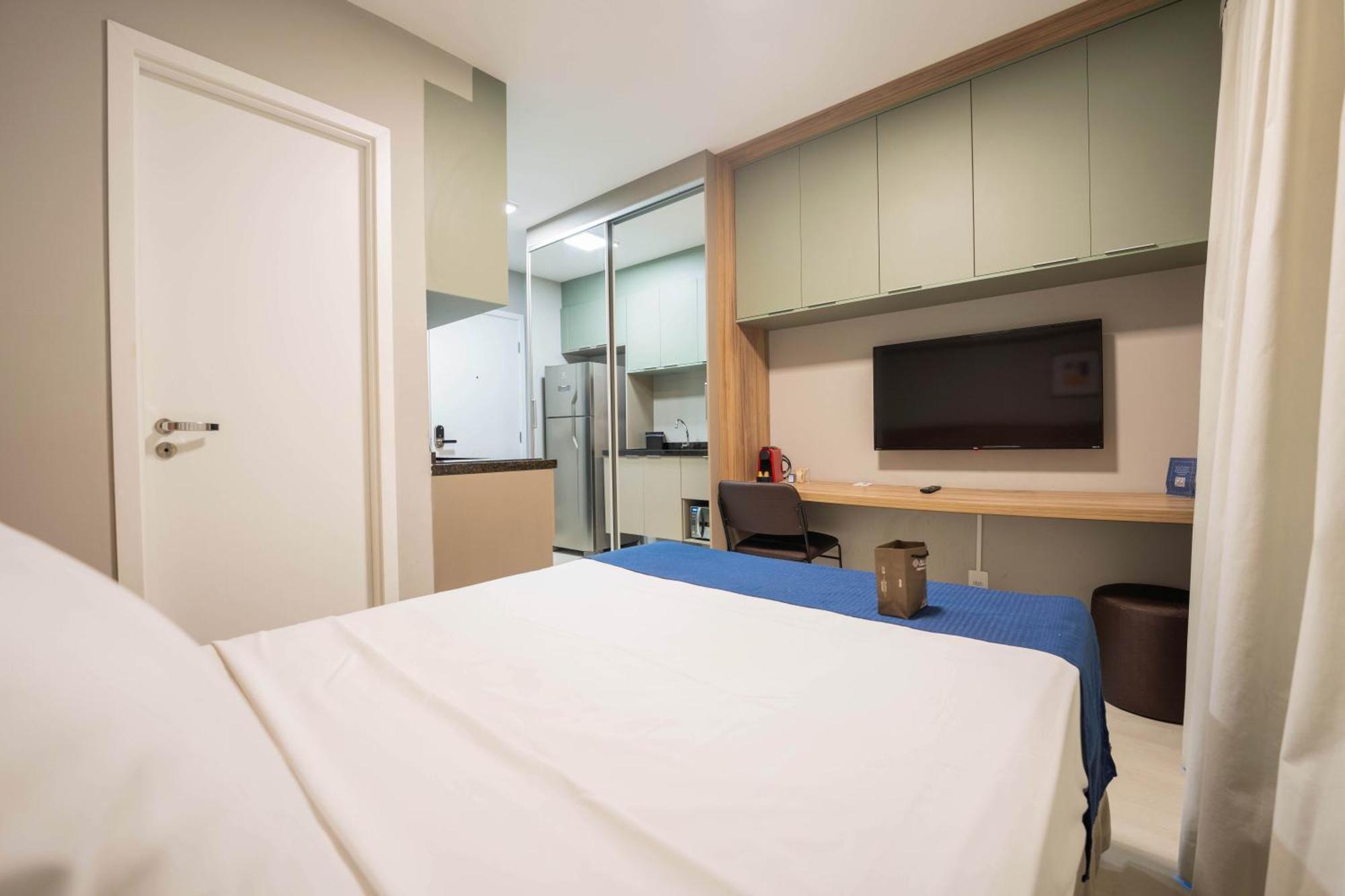 סאו פאולו Apartamentos Studio Allure Moema - Com Cafe Da Manha Opcional, Recepcao E Valet 24 Horas חדר תמונה