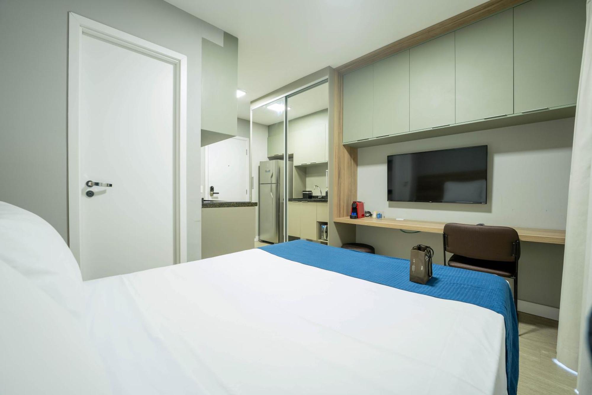 סאו פאולו Apartamentos Studio Allure Moema - Com Cafe Da Manha Opcional, Recepcao E Valet 24 Horas חדר תמונה